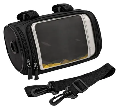 Image de Verk 14691 Sacoche de guidon avec étui pour téléphone, imperméable, noir