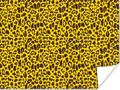 Produktbild von MuchoWow® Poster Tiger - Tiermuster - Gelb 120x90 cm - Wandbild