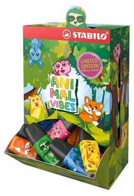Immagine prodotto di STABILO 07/50-12-1 Evidenziatore STABILO BOSS MINI Animal Vibes, espositore da 50 pezzi