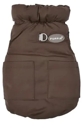 Steppweste für Hunde, wasserdicht, Polyester, M, Braun