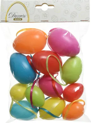 Produktbild von Ostereier zum Aufhängen Mix 3-6cm bunt 12er Set