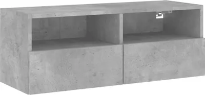 Produktbild von vidaXL TV-Wandschrank Betongrau 80x30x30 cm Holzwerkstoff