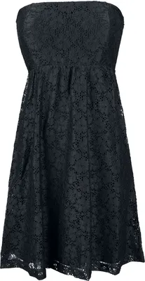 Productafbeelding van Damesjurk Urban Classics, model "Laces Dress", kleur zwart, maat 3XL
