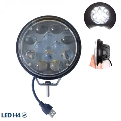Immagine prodotto di Proiettore/lampada universale a LED 5D da 14,5 cm, 36 W (alogena) con anabbagliante/abbagliante per moto, auto, fuoristrada –