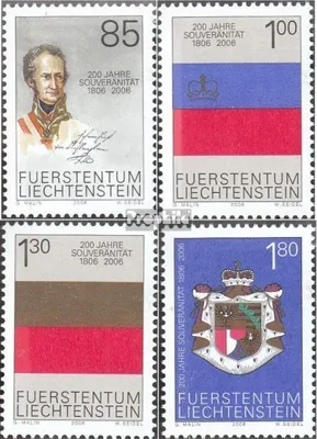 Produktbild von Briefmarken Liechtenstein 2006 Mi 1407-1410 (kompl.Ausg.) gestempelt Souveränität Liechtensteins