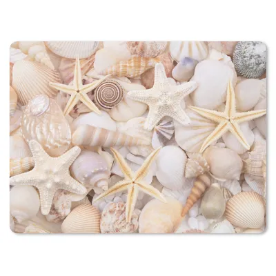 Produktbild von MuchoWow® Mauspad Mousepad Seestern - Muscheln - Strand - Sommer 40x30 cm - Mousepads - Maus Mat - Pad - Mausunterlage - Anti Rutsch