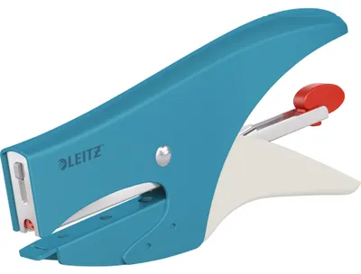 Produktbild von Leitz 56450061, 15 Blätter, Blau, Flacher Clinch, Metall, 80 g/m², 5 cm