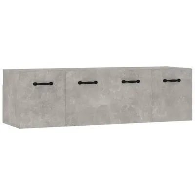 Produktbild von vidaXL Wandschränke 2 Stk. Betongrau 80x35x36,5 cm Holzwerkstoff