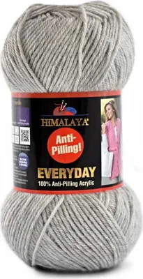 Produktbild von Himalaya Everyday Wolle, 100% Anti-Pilling Acryl, Hellgrau Melange, 100g/250m