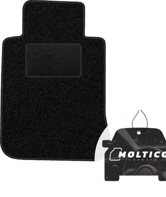 Produktbild von moto-MOLTICO Fahrer Fußmatte Auto Velours Fahrerseite Autoteppiche Schwarz Fahrermatte 1-teilig passend für BMW 7er E38 1994-2001