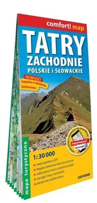 Obrázek produktu pro Tatry Zachodnie, polskie i słowackie mapa turystyczna 1:30 000