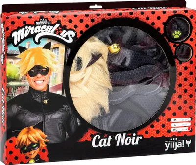 Immagine prodotto di Costume di Cat Noir, costume ufficiale della serie Miraculous, nero - taglia S