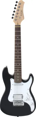 Produktbild von Rocktile Sphere Junior Black 3/4 E-Gitarre (weißes Schlagbrett, 1 Humbucker, 1 Single Coil, 22 Bünde, Rosenholz Griffbrett, Ahorn Hals)
