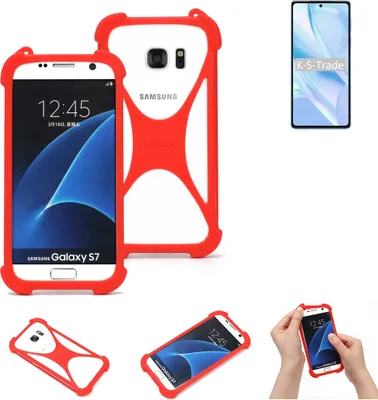 Produktbild von K-S-Trade Handy-Hülle kompatibel mit Motorola Edge S Pro Schutz-Hülle Bumper Silikon Schutz Hülle Cover Case Silikoncase Silikonbumper TPU Softcase