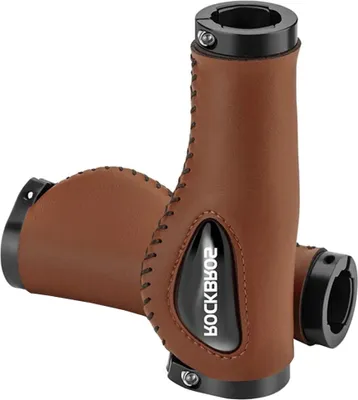 Produktbild von Rockbros 40720001002 Leder-Fahrradgriffe - Braun