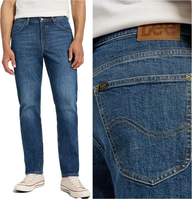 Immagine prodotto di LEE, Jeanshosen da uomo, vestibilità dritta, BROOKLYN STRAIGHT, W31 L32, CREEKSIDE, Jeans, baggyjeans, buggy