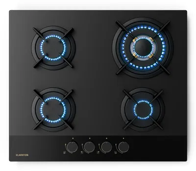 Obrázek produktu pro KlarsteinPlynová varná deska Goldflame Nano, 4 mosazné hořáky, Nano povlak, LPG/zemní plyn