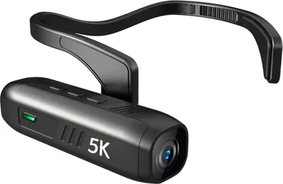 Produktbild von 5K-Kopfkamera, tragbare WiFi-Videokamera, Camcorder, Webcam, 30 MP, Anti-Shake, IPX5, wasserdicht, mit 120¡ã-Weitwinkelobjektiv, unterstuetzt APP-Steuerung fuer Vlog-Videoaufzeichnung