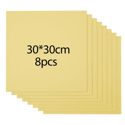 Image de 8 pièces de 3mm 30x30cm contreplaqué coloré sans vernis pour le modélisme, la découpe et la gravure, or