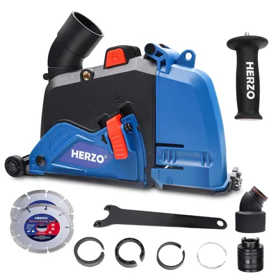 Obrázek produktu pro Odsávací zařízení pro úhlovou brusku 125 mm s 2 diamantovými kotouči 125 mm
