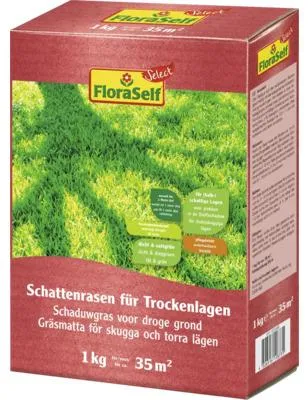 Produktbild von Schattenrasen für Trockenlagen FloraSelf Select 1 kg / 35 m²
