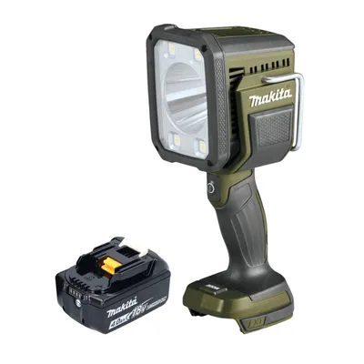 Produktbild von Makita DML 812 M1 Akku Handstrahler 18 V 1250 lm LED Olive Grün Outdoor Adventure Sonderedition + 1x Akku 4,0 Ah - ohne Ladegerät