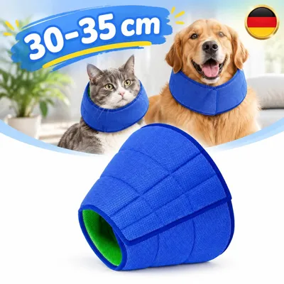Produktbild von Schutzkragen Halskrause Hund Weich, Schutzkragen Leckschutz Hund Einstellbarer