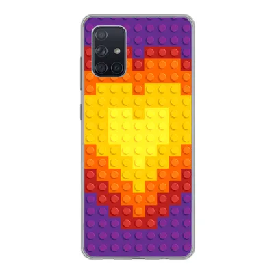 Produktbild von MuchoWow® Handyhülle Schutzhülle Hülle für Samsung Galaxy A51 Muster - Herz Silikon Softcase Handy Hülle - Schutzabdeckung