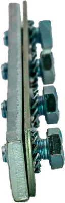 Produktbild von Dalsys Schienenverbinder für Montageschiene Silber 38-40, 25 Stück, Profilverbinder, Verbindungsplatte mit vormontierten Schrauben