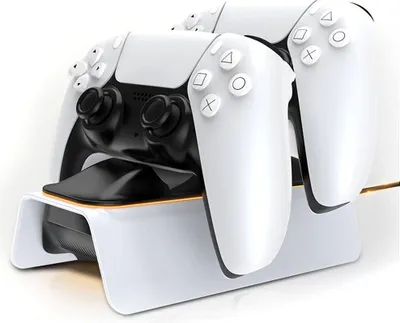 Produktbild von PS5 Controller Ladestation PS5 Slim Ladestation 2.5 Std Schnelllade PlayStation-Controller Ladegerät Charger Zubehör für Sony Playstation 5 Controller