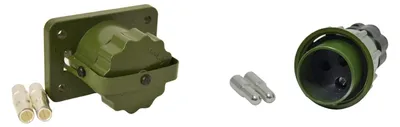 Obrázek produktu pro Zástrčka/zásuvka NATO, 2-pólová, s kontakty, 35 mm²