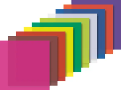 Produktbild von 5X Heyda 204875511 Faltblätter-Set transparent, B/H: 10 cm, 40 g/m²