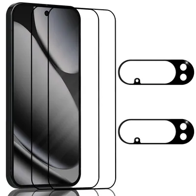 Produktbild von 2-Pack Google Pixel 10 Pro Displayschutzfolie & 2-Pack Kameraschutz - Gehärtetes Glas 9H - Super Qualität 3D