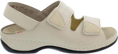 Produktbild von Berkemann Sofie, Sandale, beige, Leder/ Stretch, Wechselfußbett, Weite E-H 1020-725 38 2/3