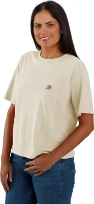Produktbild von Carhartt Damen Lightweight Crewneck T-Shirt 106122, Farbe:oat milk heather, Größe:M