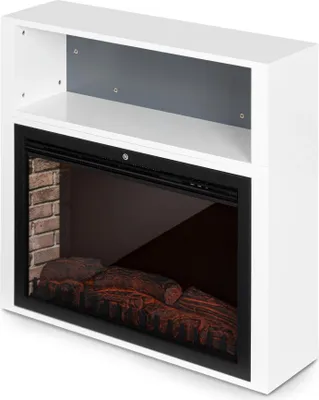 Zdjęcie produktu dla Klarstein Mauna Loa - Kominek elektryczny, ogrzewanie konwekcyjne, 1000 / 2000 W, do 40 m², Termostat: 15 - 30 °C, Iluzja płomieni, ściemnialna technika LED, Pilot, Timer tygodniowy, biały
