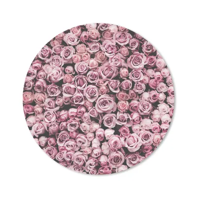 Produktbild von MuchoWow® Mauspad Mousepad Blumen - Rosen - Natur - Rosa - Botanisch 30x30 cm - Mousepads - Maus Mat - Pad - Mausunterlage - Tischunterlage - Schreibtischmatten