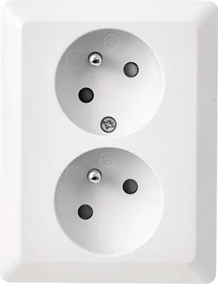 Produktbild von EMOS Doppelsteckdose weiß A6001.1