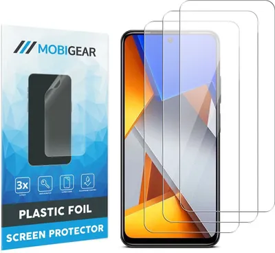 Produktbild von Mobigear  POCO M4 Pro 4G Displayschutz Schutzfolie - Hüllenfreundlich (3er Pack)