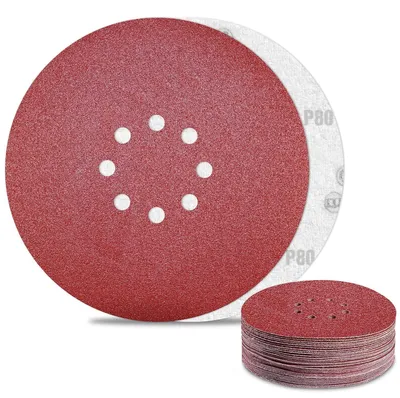 Produktbild von Schleifpapier 225mm Klett 80 Körnung 30 Stück für Trockenbauschleifer 8 Loch