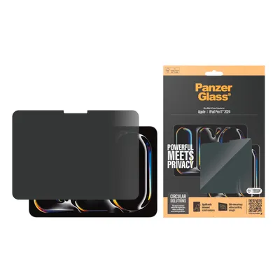 Produktbild von PanzerGlass ® 2-Way Privacy Displayschutz ® iPad Pro 11'' (2024-2025) | Ultra-Wide Fit, Apple, Apple - iPad Pro 11'' (2024), Trockene Anwendung, Kratzresistent, Schockresistent, Transparent, 1 Stück(e)