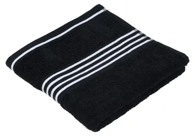 Zdjęcie produktu dla Ręcznik kąpielowy – czarno-biały – 70 x 140 cm – bawełna