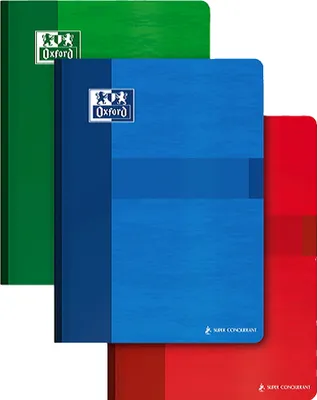 Image de Oxford 100103420 Cahier Oxford, 240 x 320 mm, quadrillé, 96 feuilles