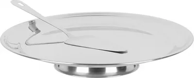 Produktbild von Ständer MagicHome, für Torte, 32 cm mit Servierer, 26,5 cm, Edelstahl