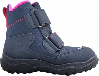 Image de Superfit HUSKY : Bottes d'hiver pour filles, chaussures de loisirs, fermeture à velcro, couleur bleue