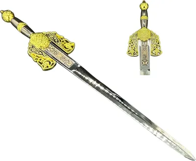 Obrázek produktu pro Meč na otevírání dopisů 27 cm se stojanem - Mini meč z kovu - Historická replika - Dárek a dekorace (05)