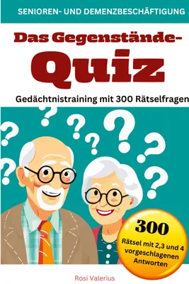 Produktbild von Das Gegenstände-Quiz - Gedächtnistraining mit 300 Rätselfragen