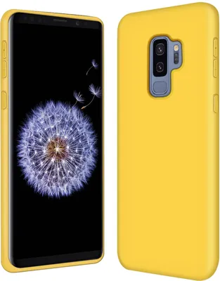 Image de Housse Samsung Galaxy S9+ Housse de protection en gel de silicone Housse pour téléphone portable, jaune