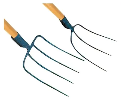 Produktbild von Zweizahngabel 28 cm aus geschmiedetem Stahl