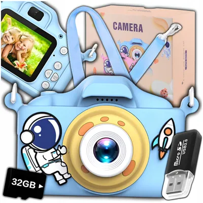 Image de Appareil photo numérique pour enfants 40Mpx appareil photo jouet jeux + carte 32 GB